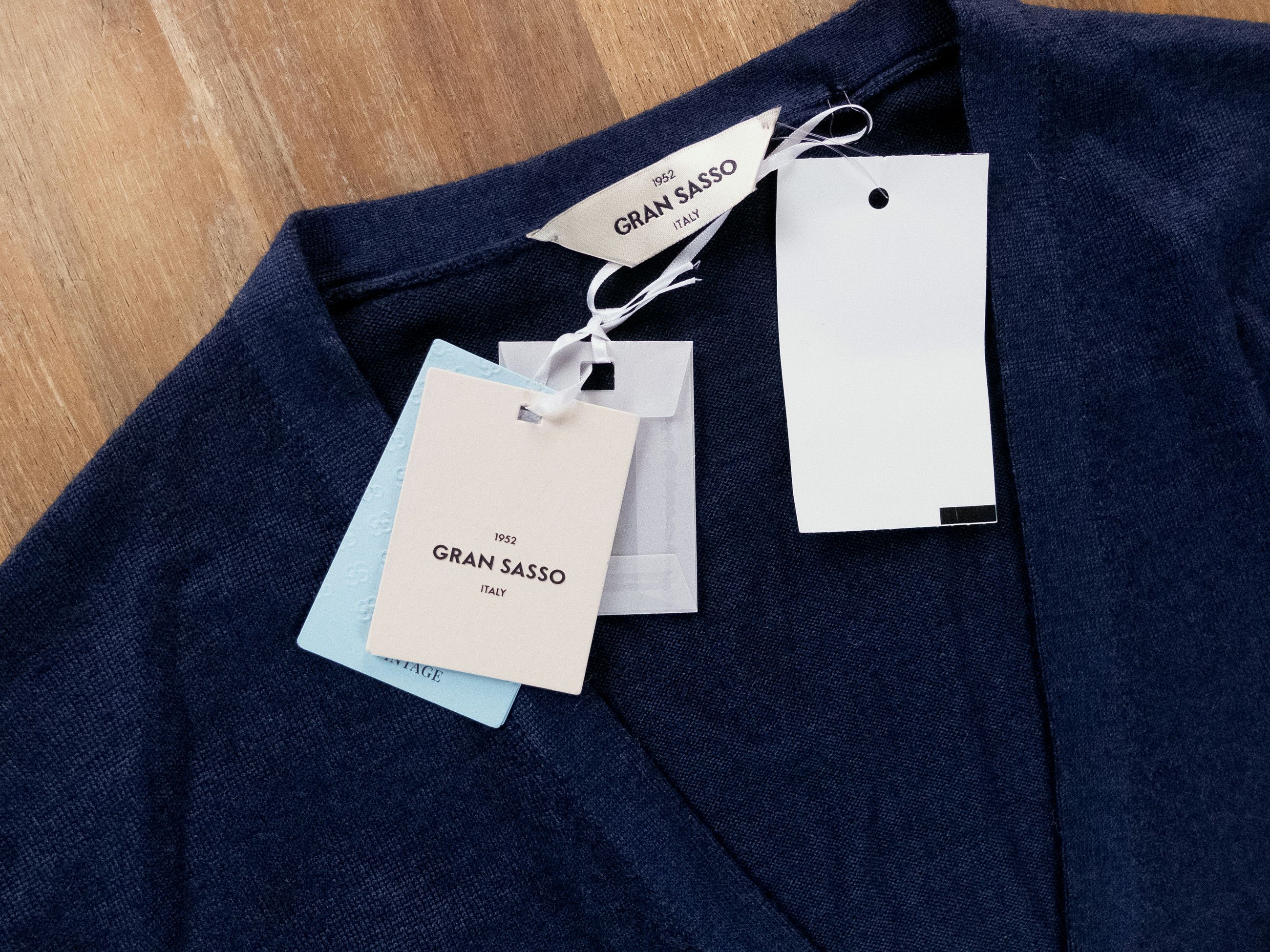 Gran Sasso GRAN SASSO vintage style blue wool cardigan Size 56 / 3XL Size US XXL / EU 58 / 5 - 2 Thumbnail