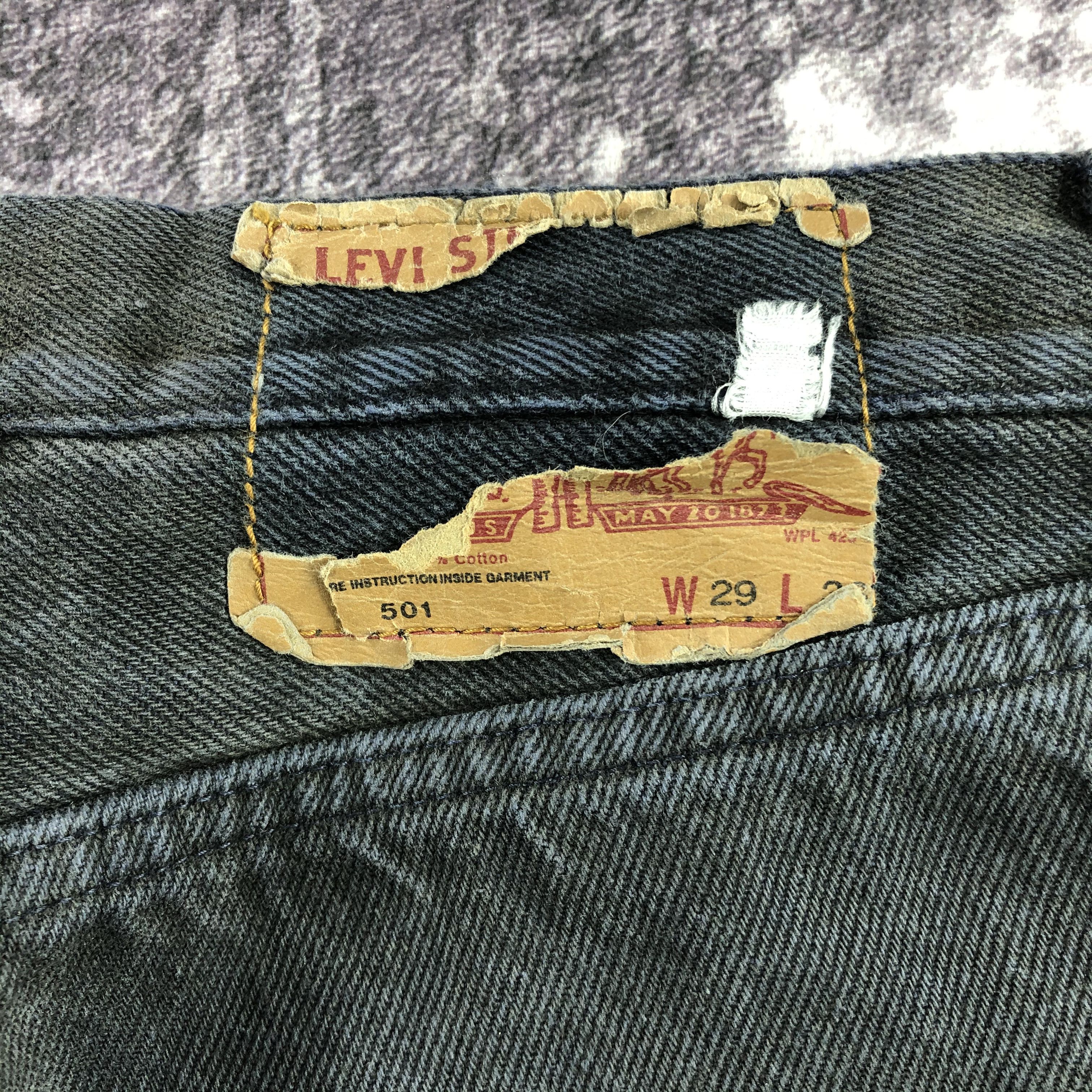 Levi's × Vintage Vintage 90s Sunfaded Levis 501 Jeans-JM2517 Size US 28 / EU 44 - 7 Thumbnail