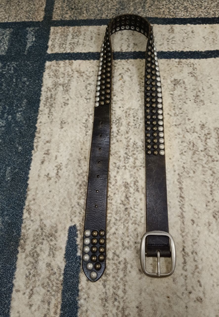 Leather SiCK🔥UNGRID LEATHER STUDDED Size ONE SIZE - 3 Thumbnail