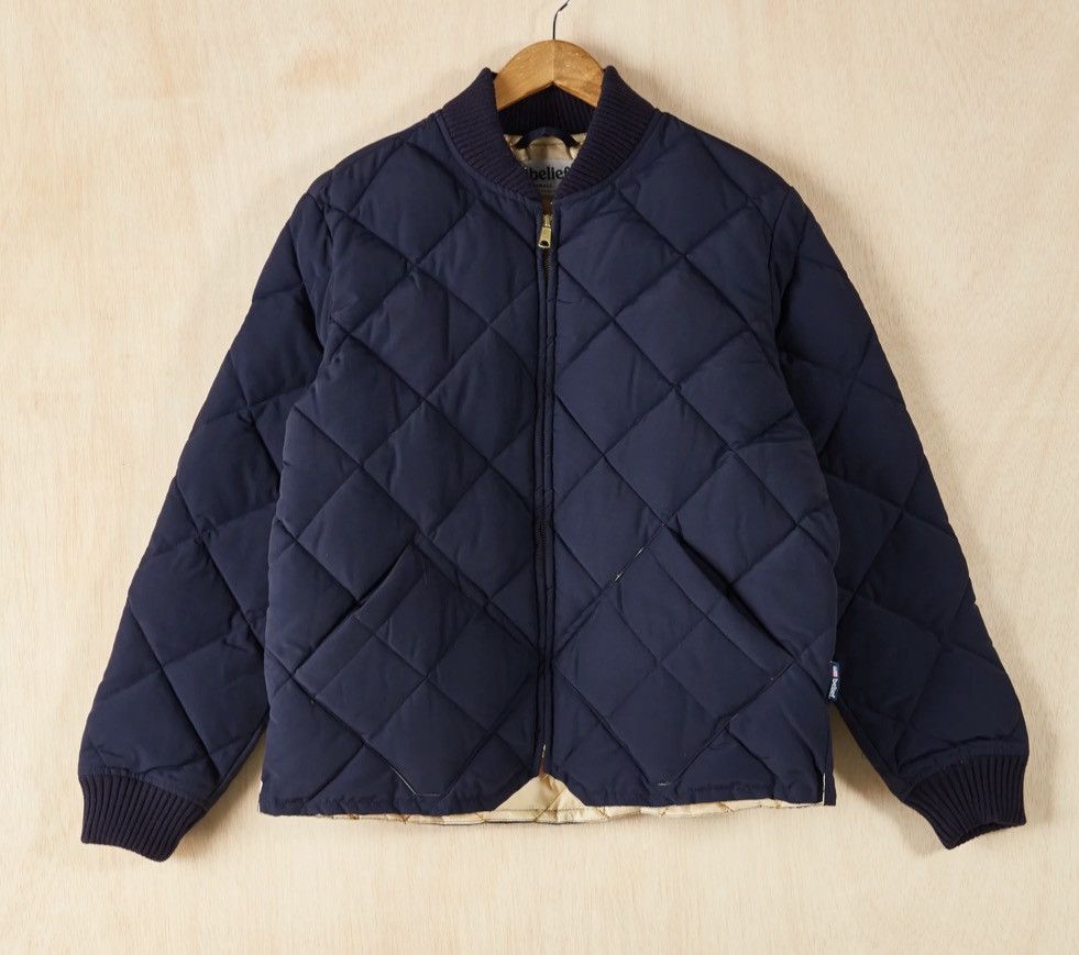 Belief Nyc Diamond Quilted Jacket - Navy | Grailed