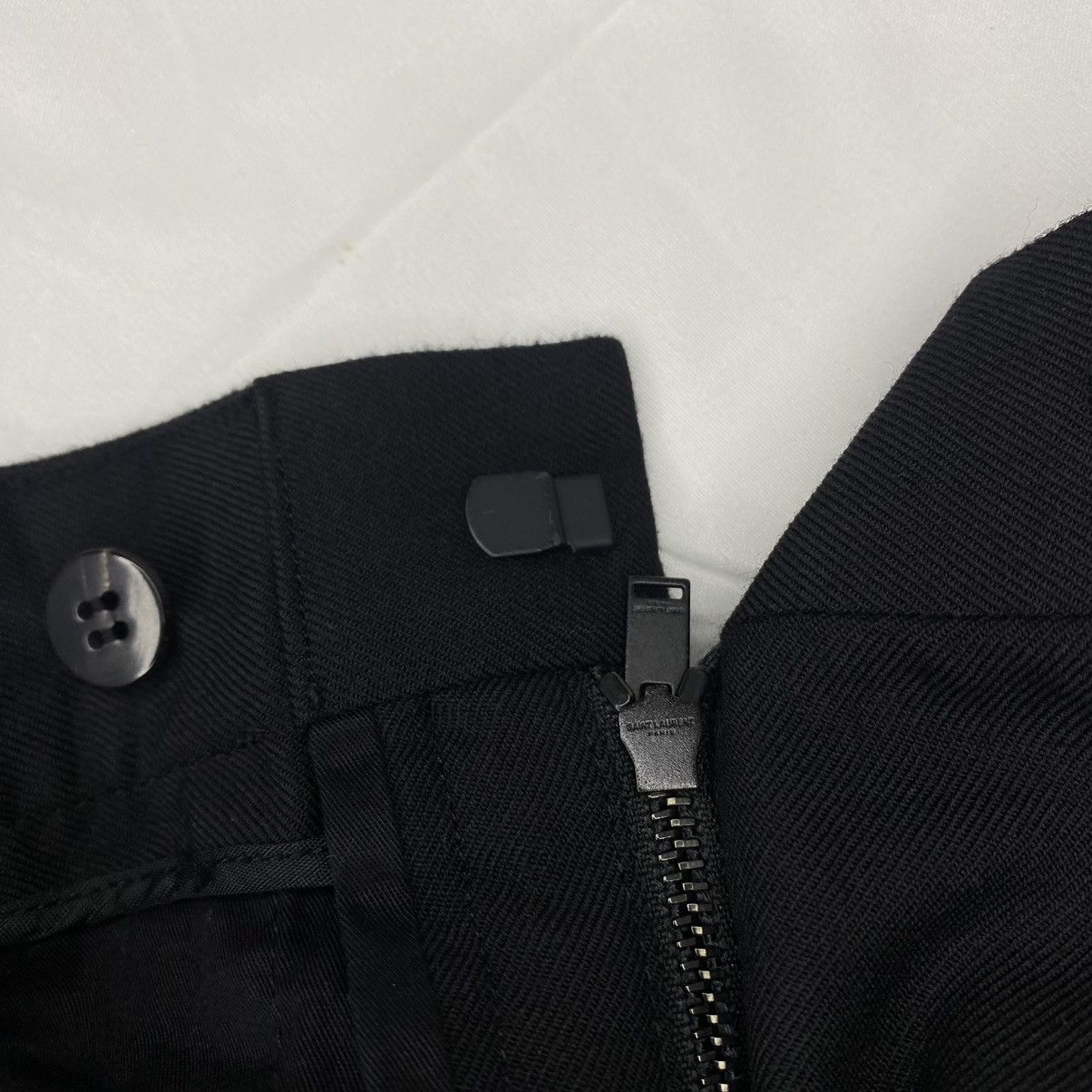 Saint Laurent Paris Saint Lauren Paris Ankle Zip Wool Trousers Size 25" / US 0 / IT 36 - 11 Thumbnail