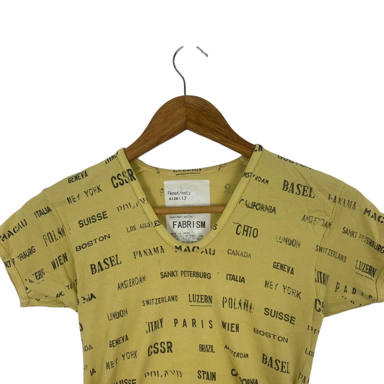 Vintage Vintage FABRISM JAPAN KNOT/NOT Collection AOP Tee Shirt Size XS / US 0-2 / IT 36-38 - 2 Thumbnail