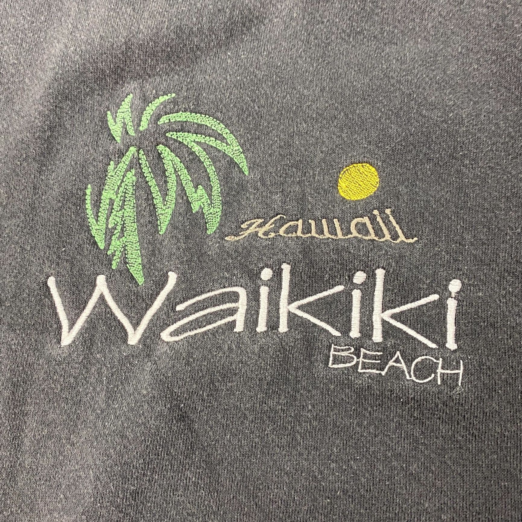 Lee Vtg Lee Heavyweight Sweatshirt Mens Medium Gray Waikiki Beach Hawaii Embroidered Size US M / EU 48-50 / 2 - 2 Thumbnail