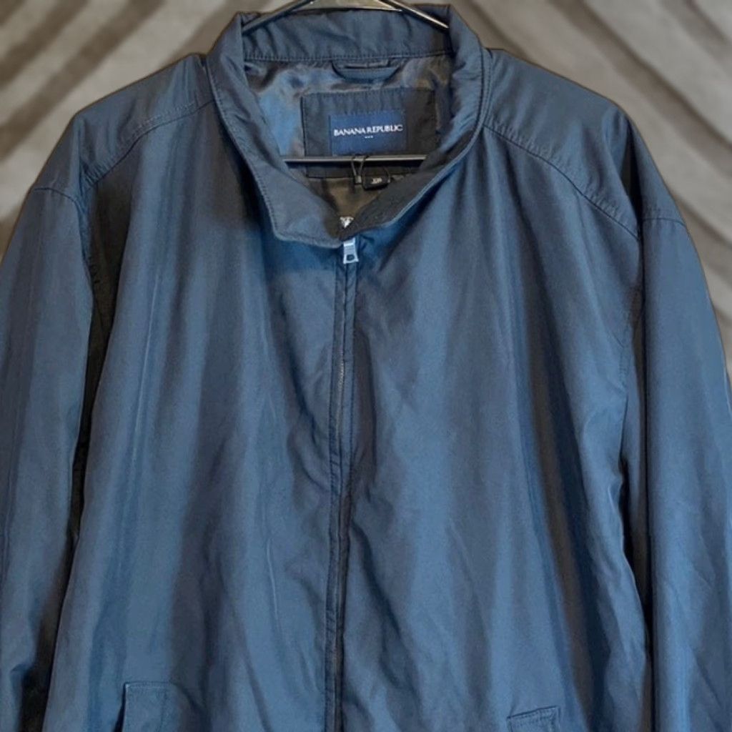 Banana Republic VINTAGE Banana Republic Mens Jacket Black Minimalist Lined Casual Outdoor Collared XXL Size US XXL / EU 58 / 5 - 1 Thumbnail