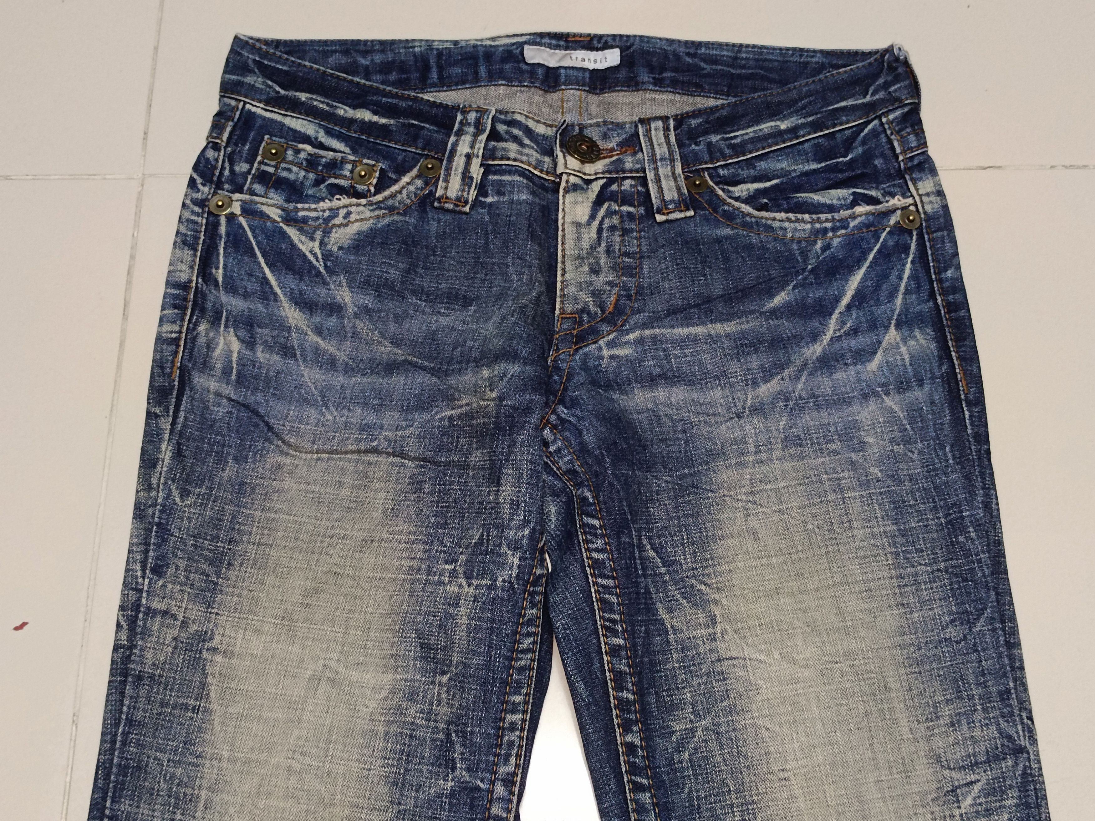 If Six Was Nine Japanese 2Yk Flare Distressed Jeans Size US 30 / EU 46 - 3 Thumbnail