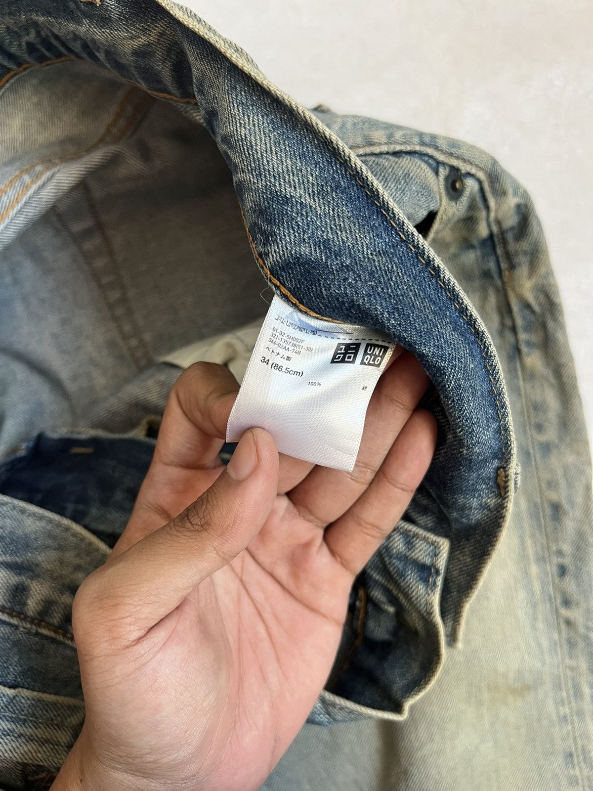 Uniqlo Selvedge Uniqlo Rusty Distressed Denim Regular Fit Size US 36 / EU 52 - 8 Thumbnail