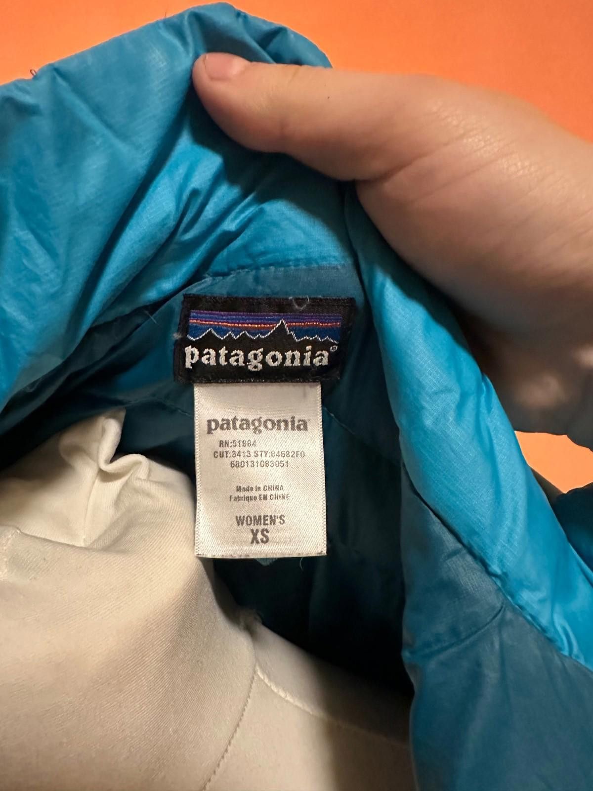 Patagonia Womens PATAGONIA Blue Goose Down Puffy Jacket Sz XS Size XS / US 0-2 / IT 36-38 - 8 Thumbnail