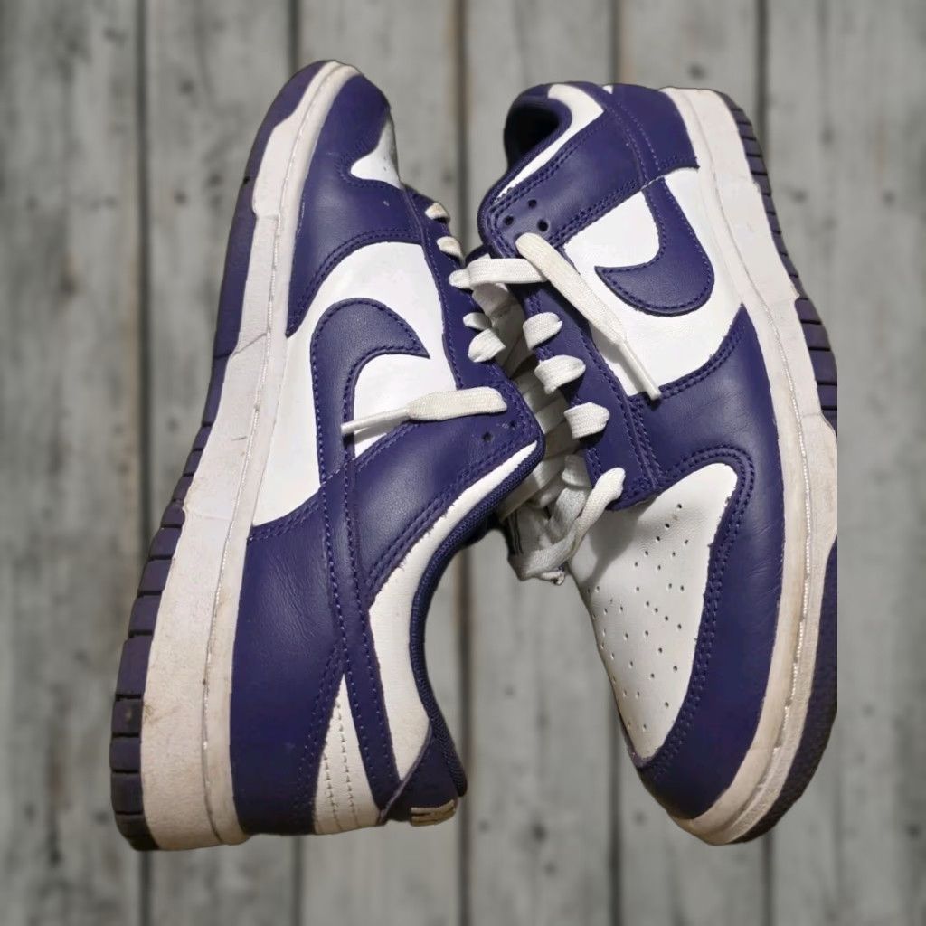 Nike Nike Dunk Low Purple 9 US Men Sneaker Low Top Leather Casual Casual Mens Shoes Size US 9 / EU 42 - 1 Thumbnail