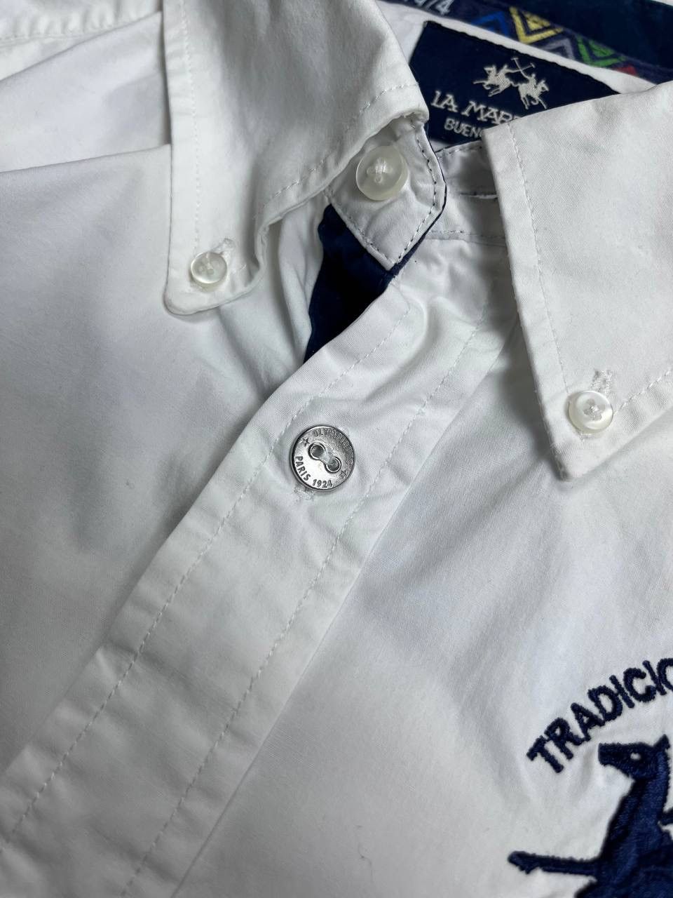 La Martina × Vintage Vintage La Martina Big Logo Polo Shirt Y2K M Size US L / EU 52-54 / 3 - 7 Thumbnail