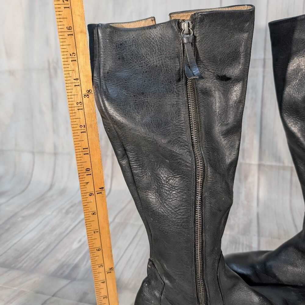 John Fluevog John Fluevog Radio ARD Black Leather Zipper Closure Riding Size US 8 / IT 38 - 7 Thumbnail
