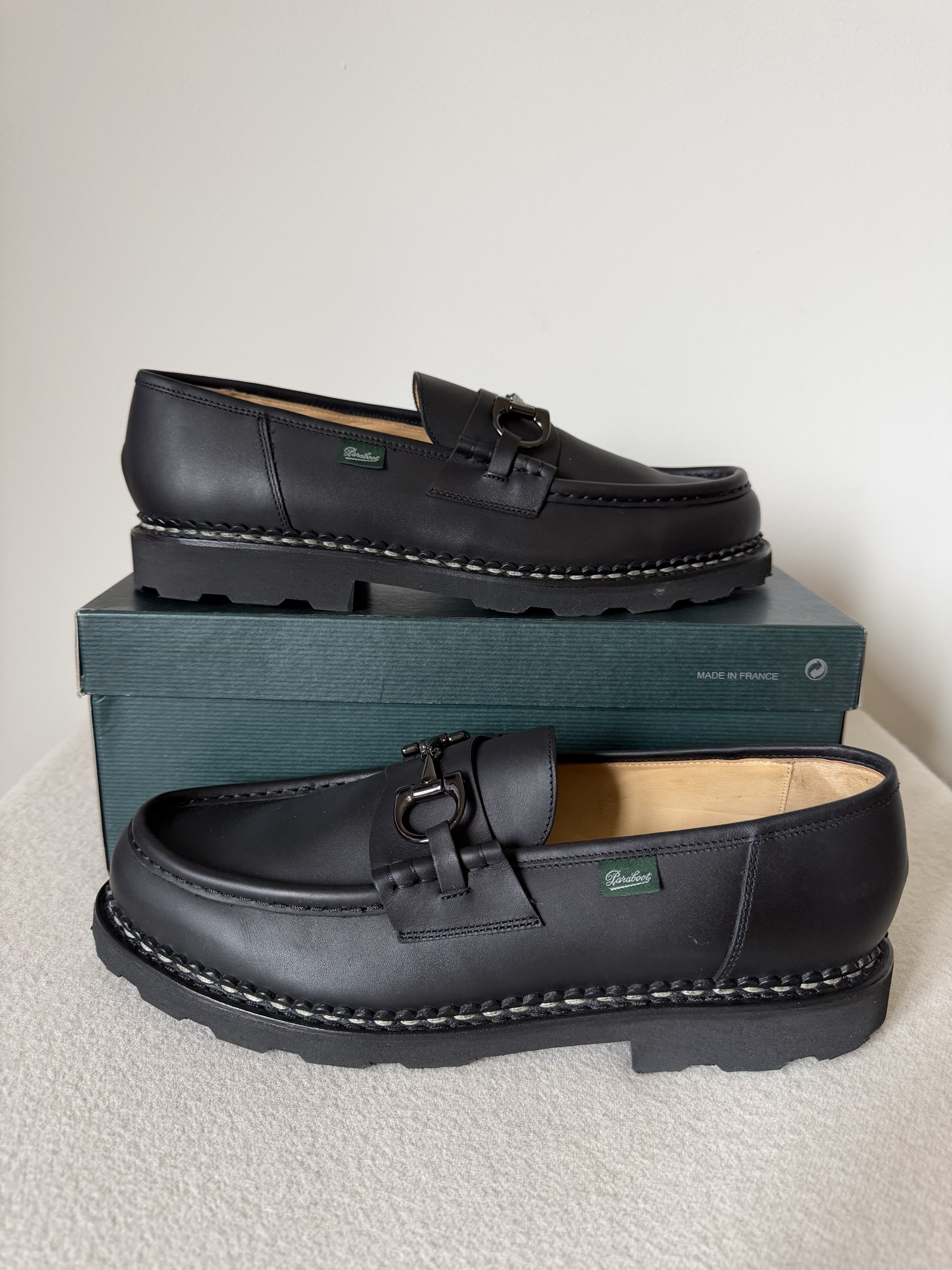 Paraboot Paraboot Reims Horsebit Loafers in Black Leather Size US 13 / EU 46 - 2 Thumbnail