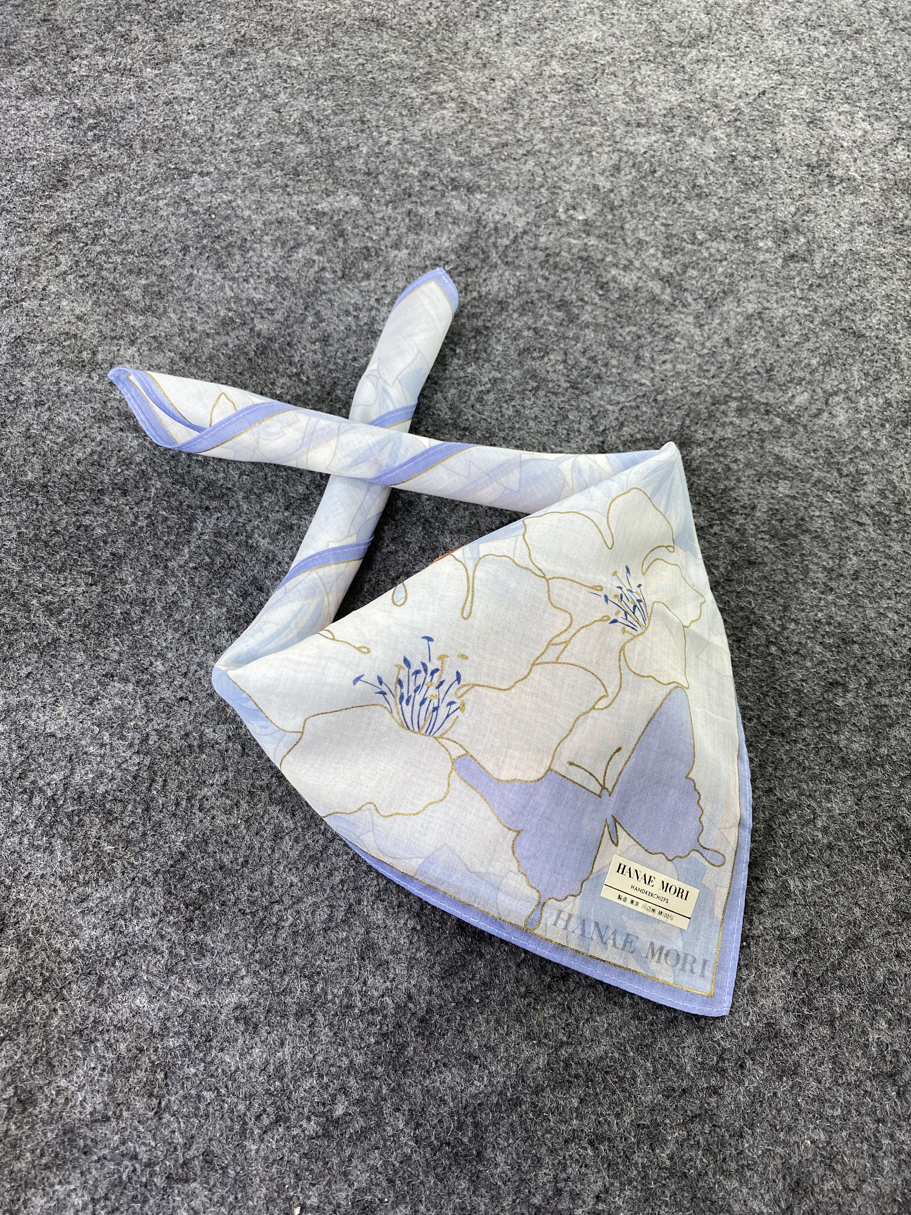 Hanae Mori Hanae Mori Bandana / Handkerchief / Neckerchief-B324 Size ONE SIZE - 1 Thumbnail