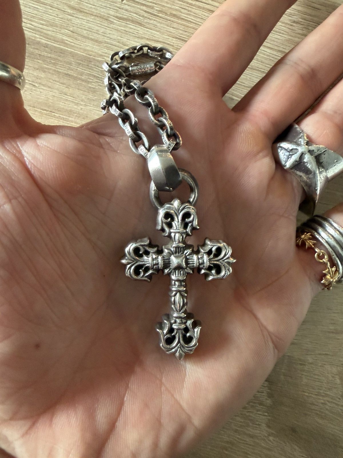 Chrome Hearts Chrome Hearts Large "XS" Filigree Pendant + paper chain Size ONE SIZE - 2 Thumbnail