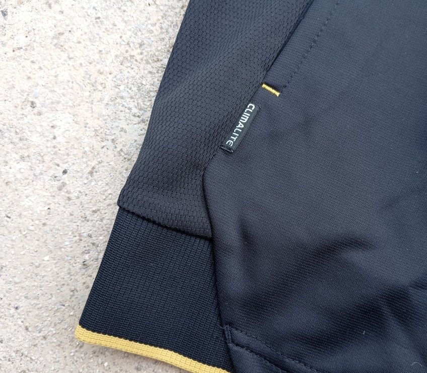 Adidas Adidas 🏀🏐🎾 Tracktop Jacket Black & Gold 🥇 Size US S / EU 44-46 / 1 - 5 Thumbnail