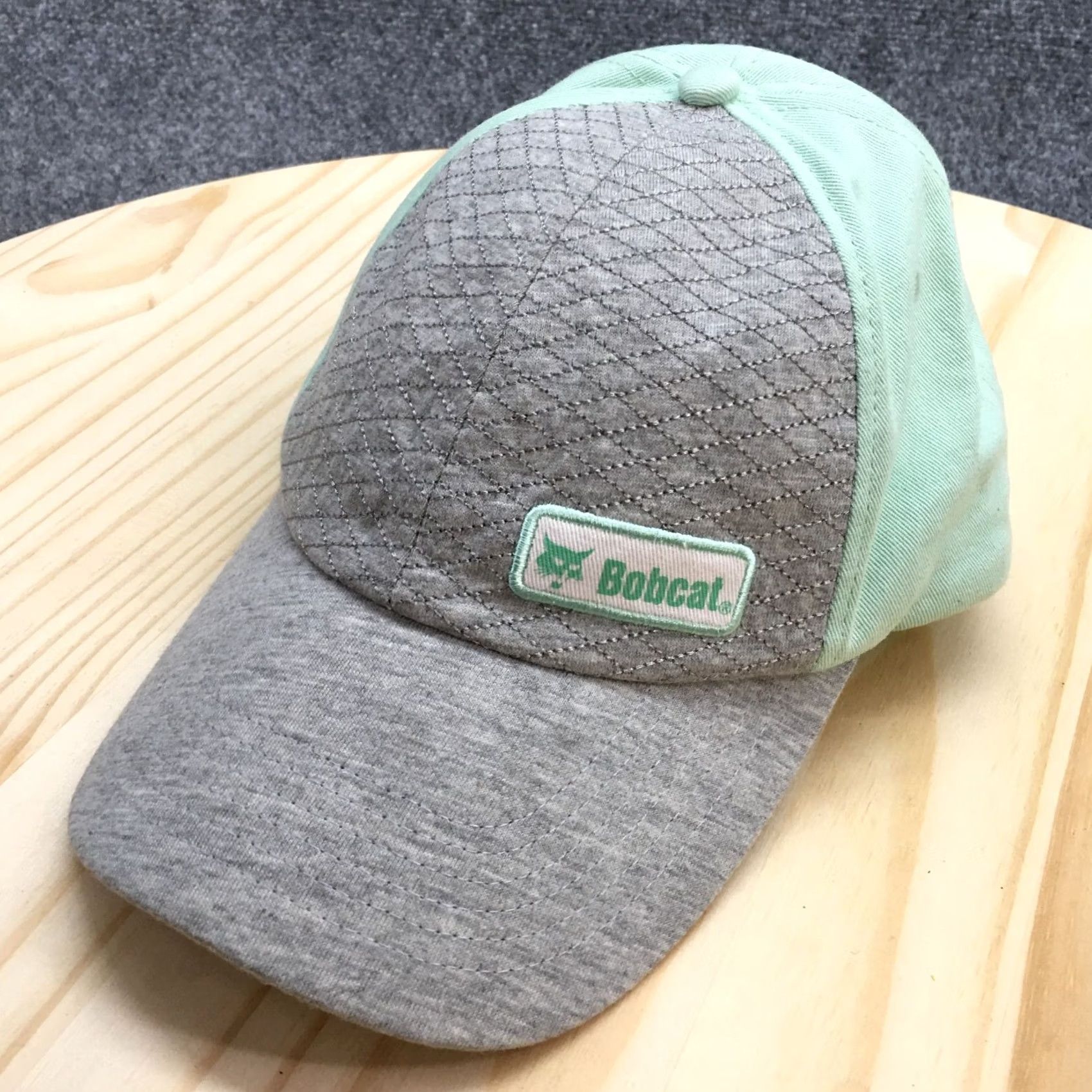 Vintage Bobcat Baseball Cap Hat Mens Green Gray One Size Curved Brim Casual Cotton Size ONE SIZE - 2 Thumbnail
