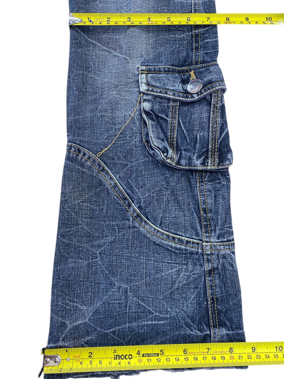 LOWBOX Lowbox Blue Cargo Denim Unique Design and Multiple Pockets Size US 30 / EU 46 - 9 Thumbnail