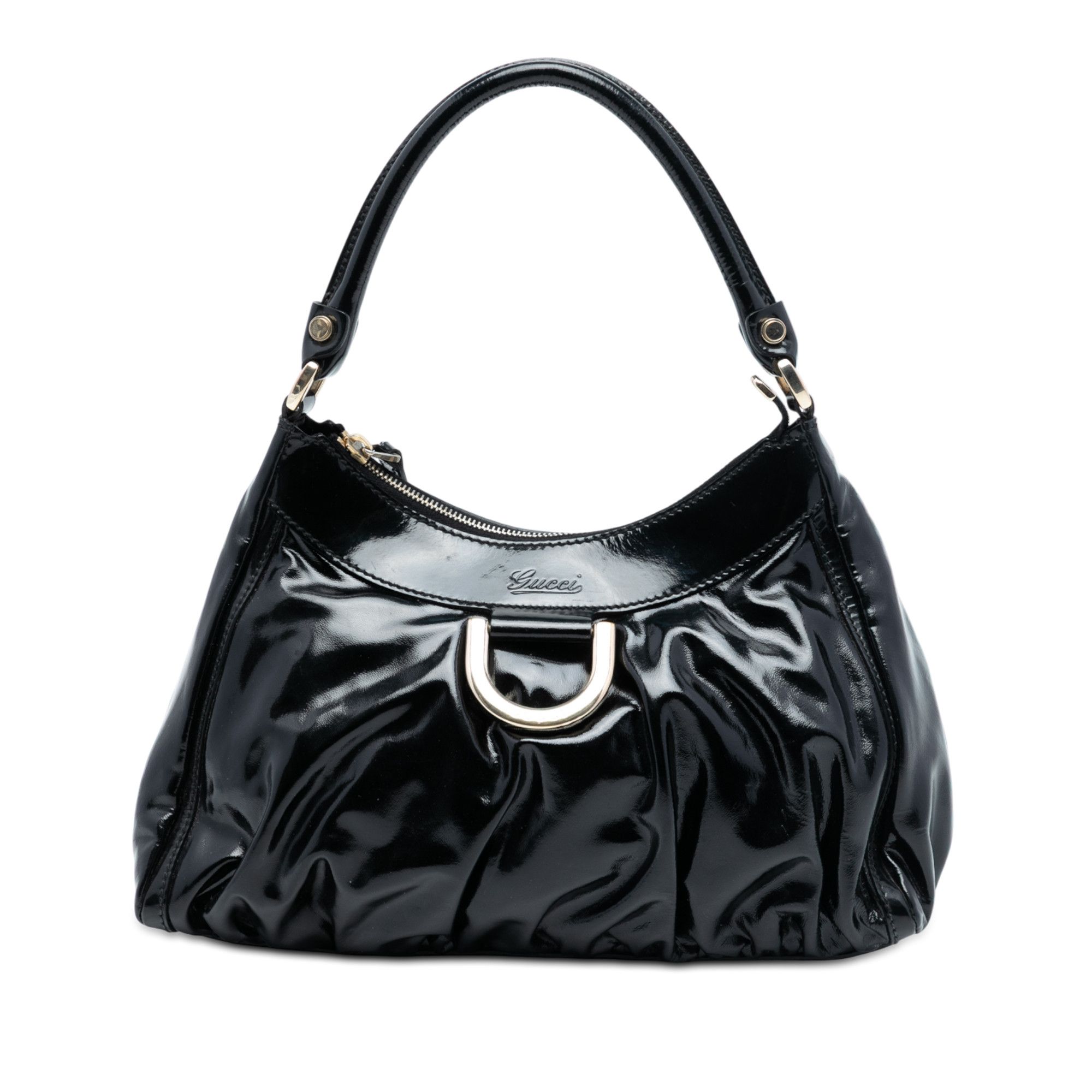 Gucci Gucci Patent Abbey D Ring Handbag Size ONE SIZE - 1 Thumbnail