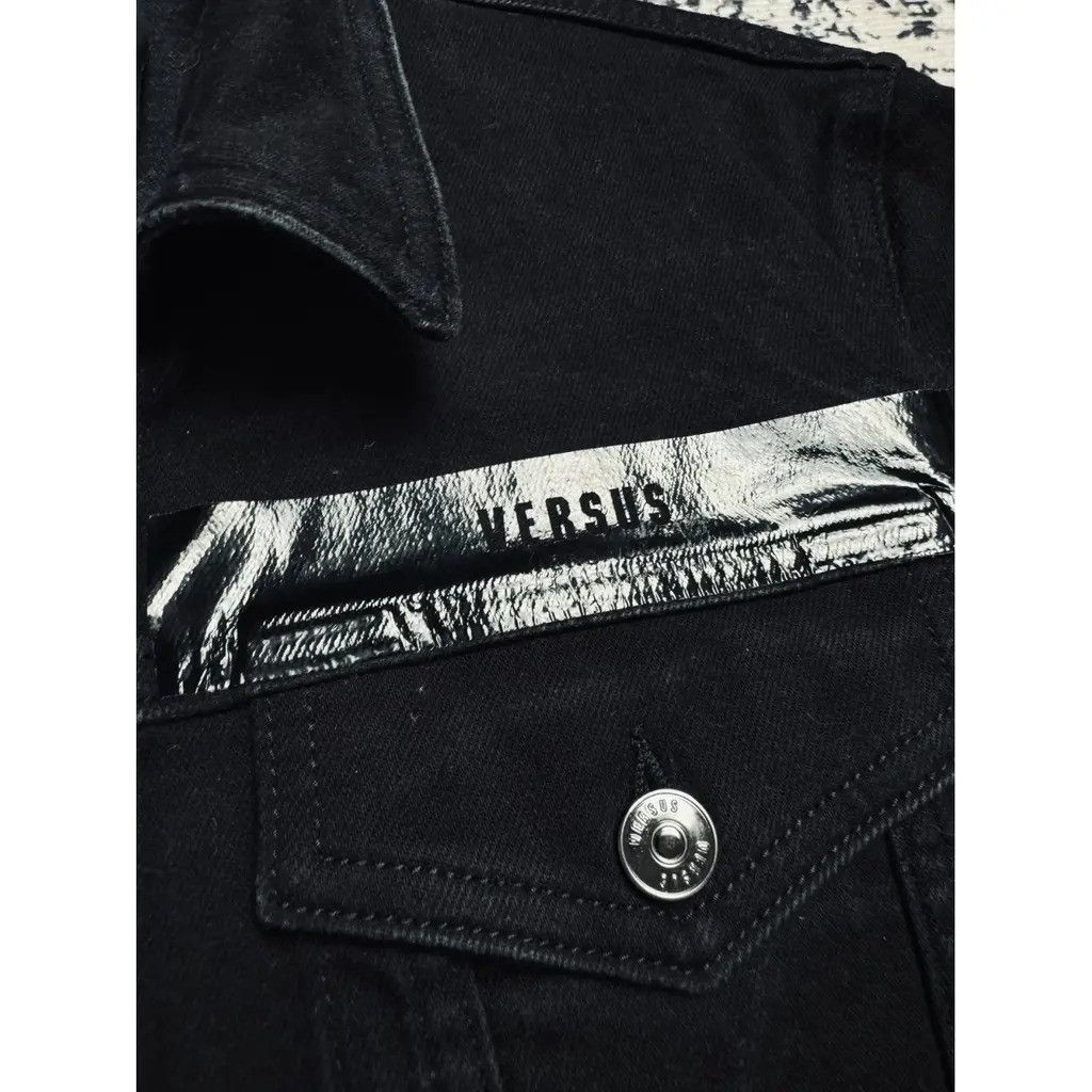 Versus Versace Denim Jeans Jacket Black Size fit S Size US S / EU 44-46 / 1 - 4 Thumbnail