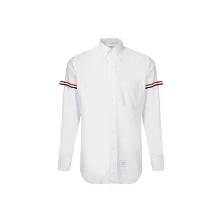 Thom Browne Thom Browne Classic Striped Long Sleeve Shirt Size US XS / EU 42 / 0 - 1 Thumbnail