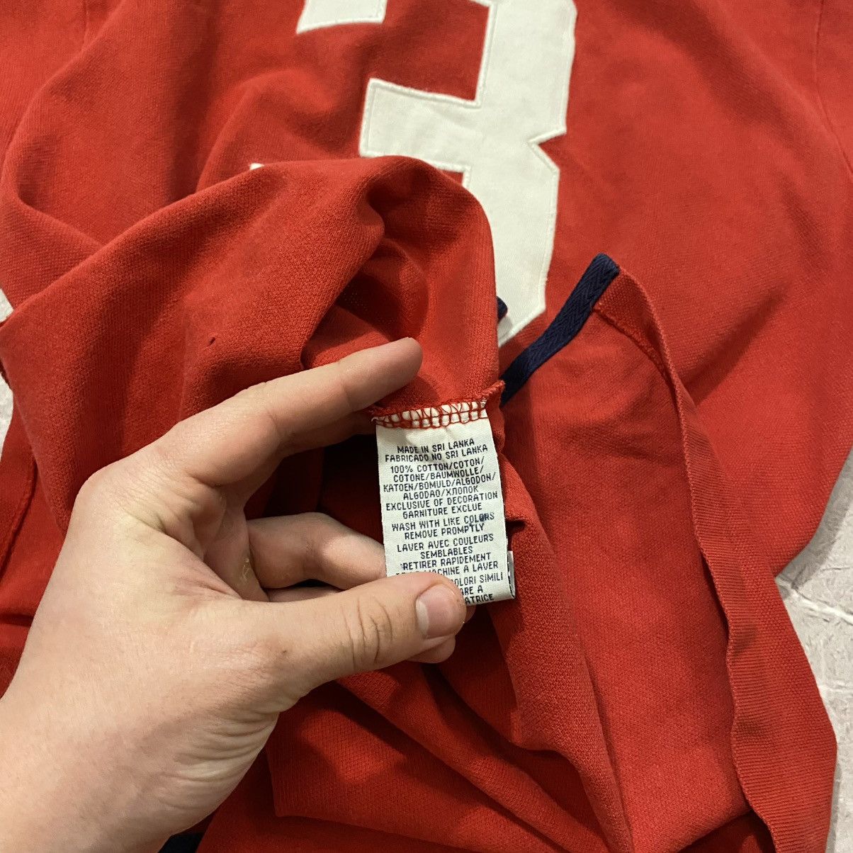 Polo Ralph Lauren VINTAGE POLO RALPH LAUREN RUGBY POLO TEE BIG LOGO 3 90s Size US S / EU 44-46 / 1 - 15 Thumbnail