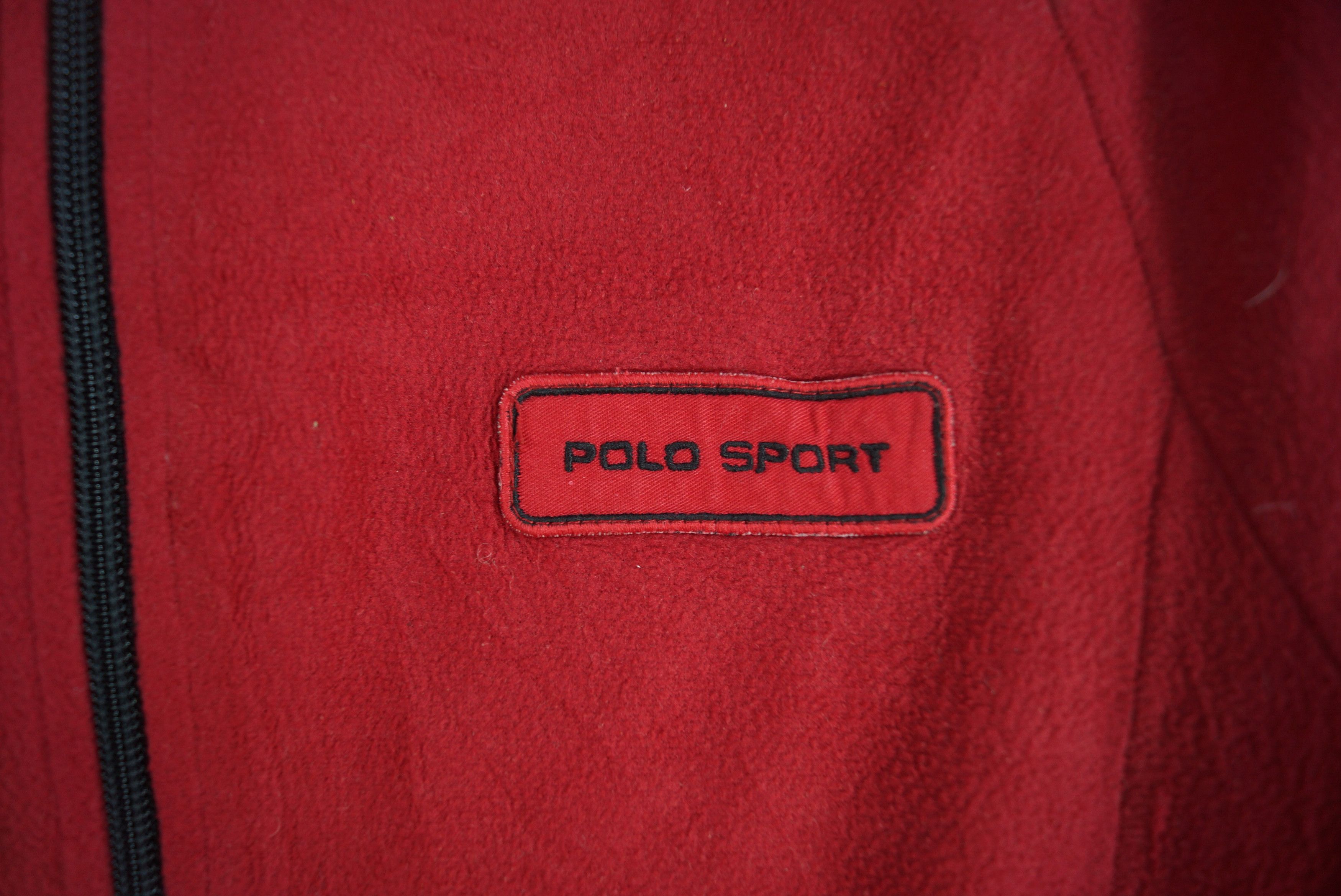 Polo Ralph Lauren × Vintage Polo Ralph Lauren Sweater Fleece Polo Sport Patches Size US S / EU 44-46 / 1 - 2 Thumbnail
