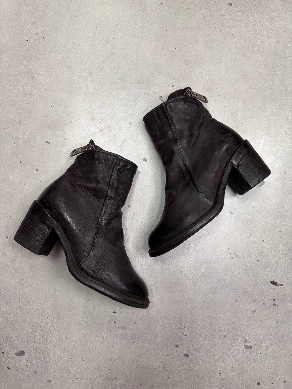 A.S.98 A.S.98 Jase Leather Ankle Boots Side Zip Brown 36 US 6 Y2K Size US 6 / IT 36 - 5 Thumbnail