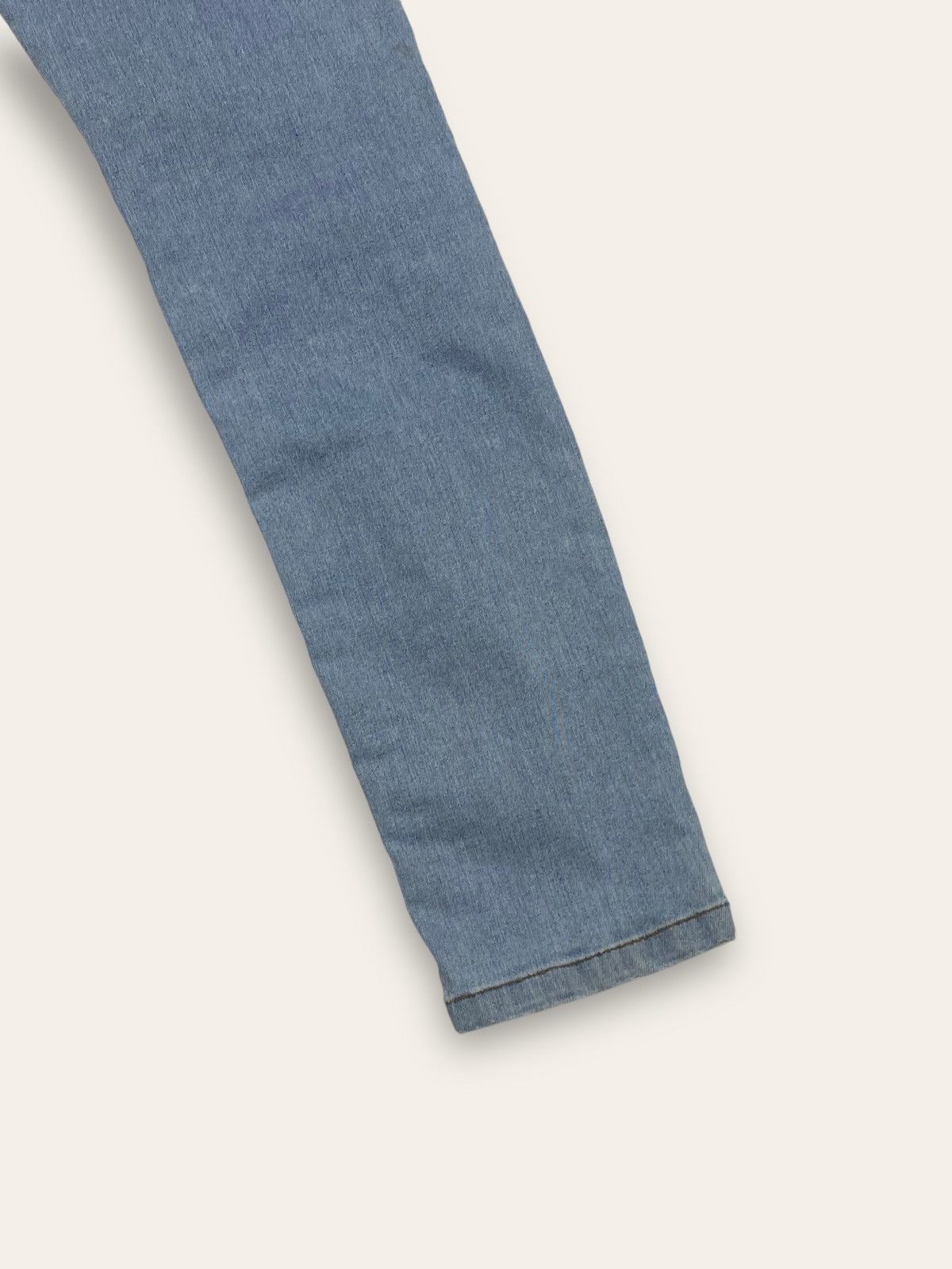Jean Vintage VERSUS VERSACE Blue Animal Patch Jeans Slim Y2K Size 31" - 10 Thumbnail