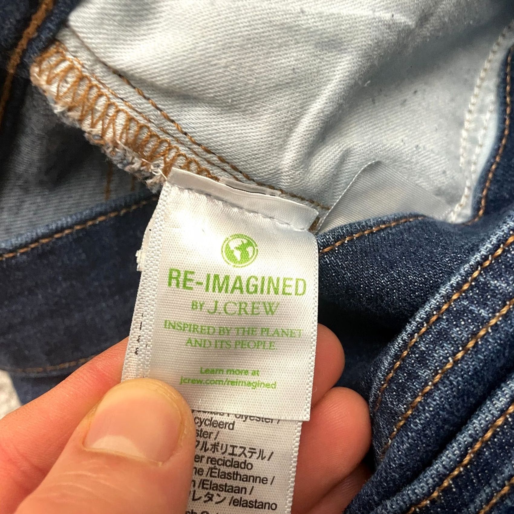 J.Crew J.Crew Skinny Jeans Womens 27 Blue Medium Wash Button Fly High Rise Size 27" / US 4 / IT 40 - 6 Thumbnail