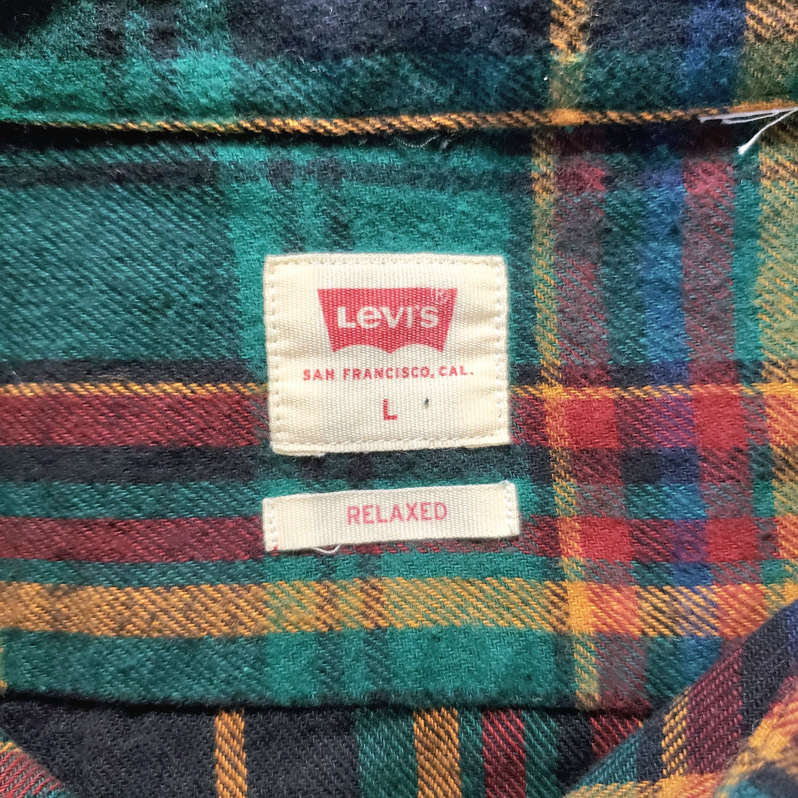 Levi's Levi's Men's L Button Down Flannel Shirt Worker Relaxed Size US L / EU 52-54 / 3 - 10 Thumbnail