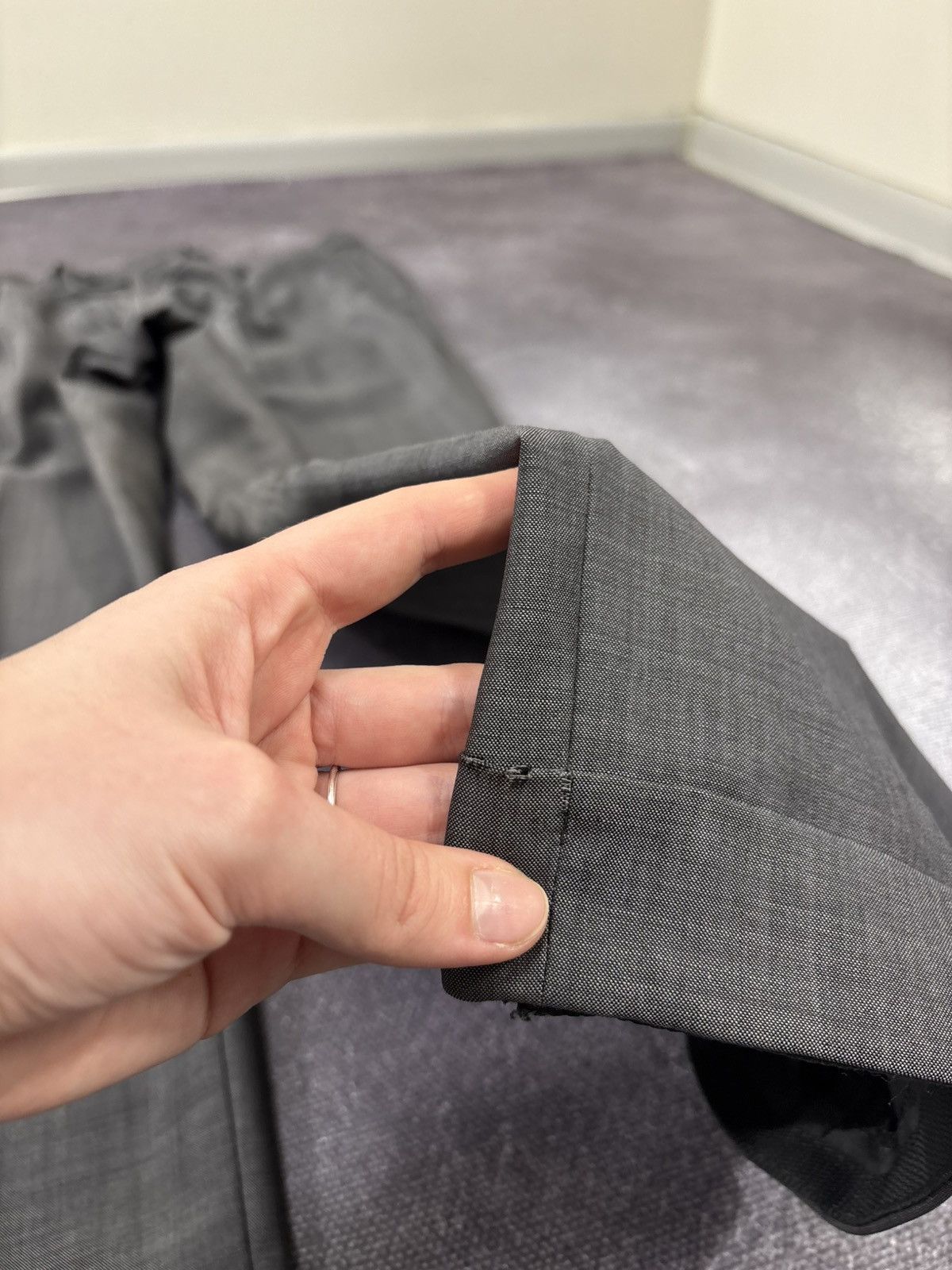 Ermenegildo Zegna Ermenegildo Zegna Soft Men’s 2-Piece Gray Wool Suit Size 42R - 19 Thumbnail