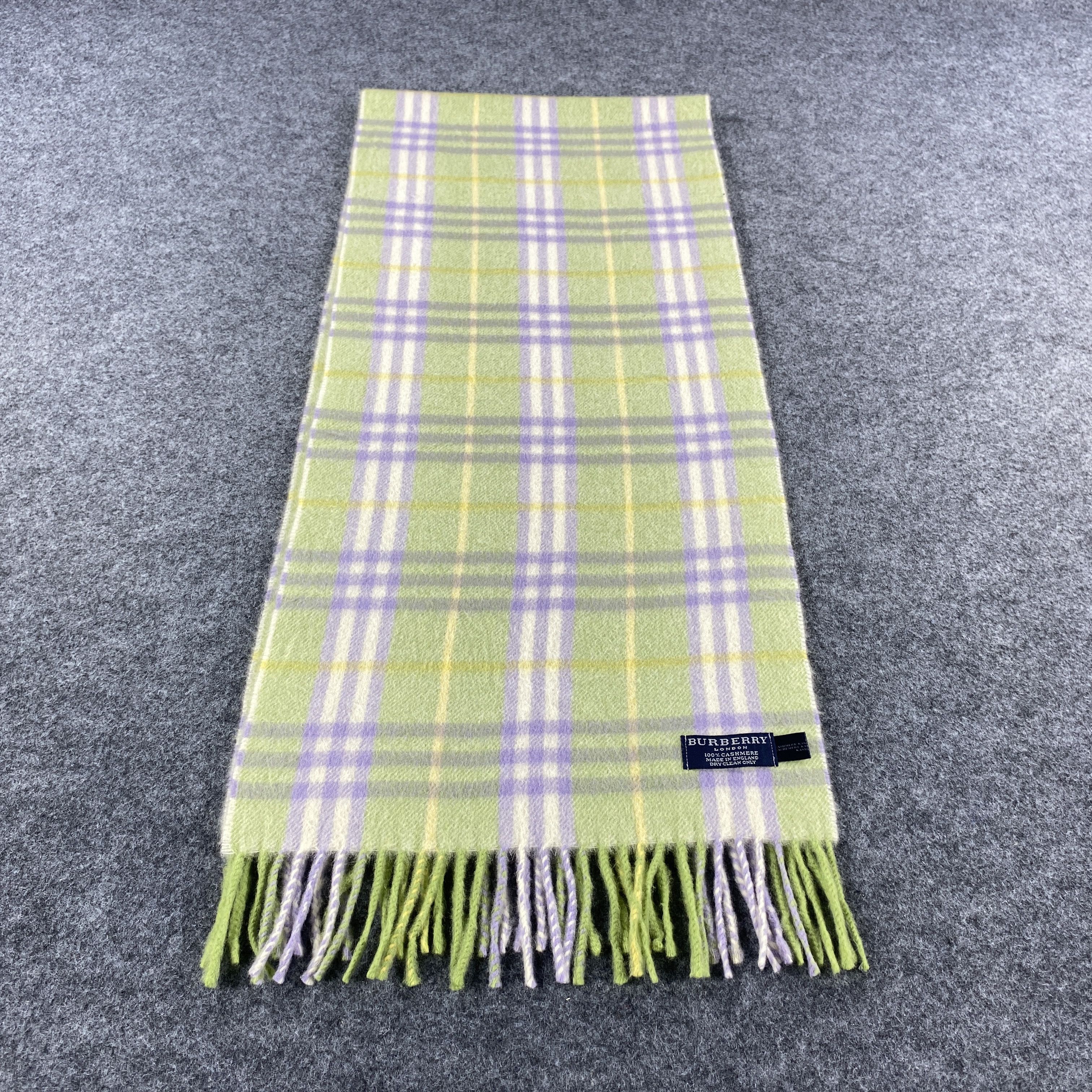 Burberry × Vintage Burberry Scarf # Muffler # Neckwear # D526 Size ONE SIZE - 3 Thumbnail