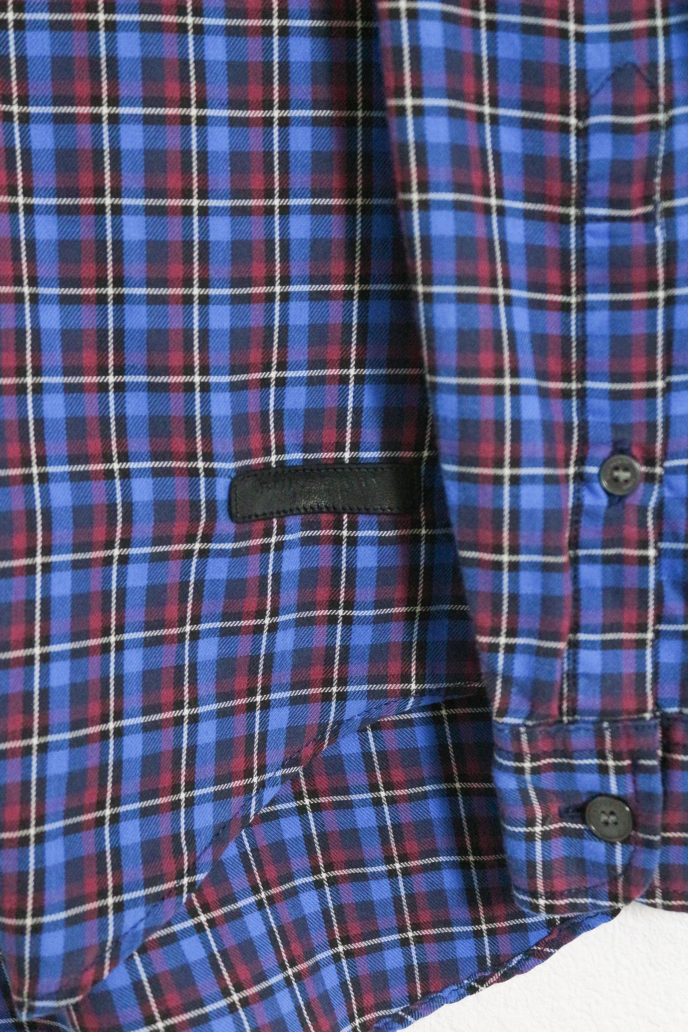 Burberry Burberry Brit Logo Blue Check Flannel Shirt Size US XL / EU 56 / 4 - 4 Thumbnail