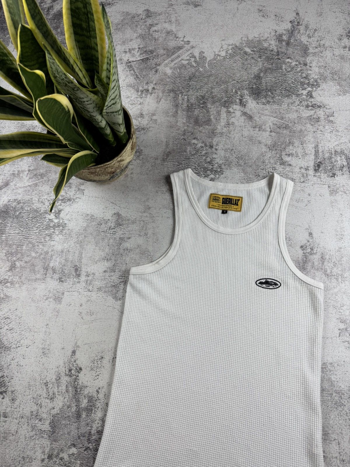 Corteiz Corteiz Alcatraz Hip Hop Rap Small Waffle Tank Top Sleeveless Jersey T Shirt Tee Size US S / EU 44-46 / 1 - 5 Thumbnail