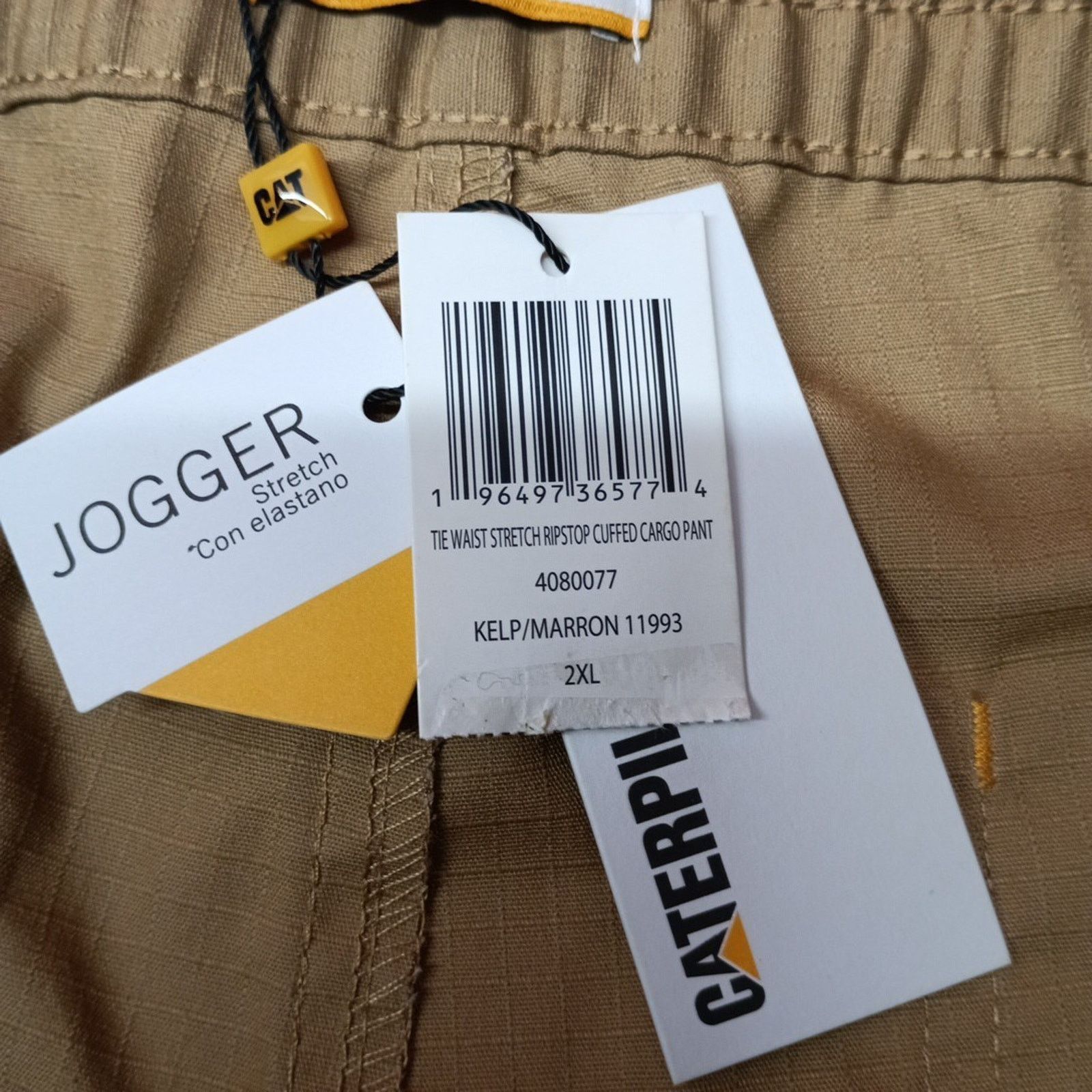 Caterpillar Caterpillar Stretch Ripstop Cuffed Cargo Pants Mens 2XL Kelp Size US 42 / EU 58 - 5 Thumbnail