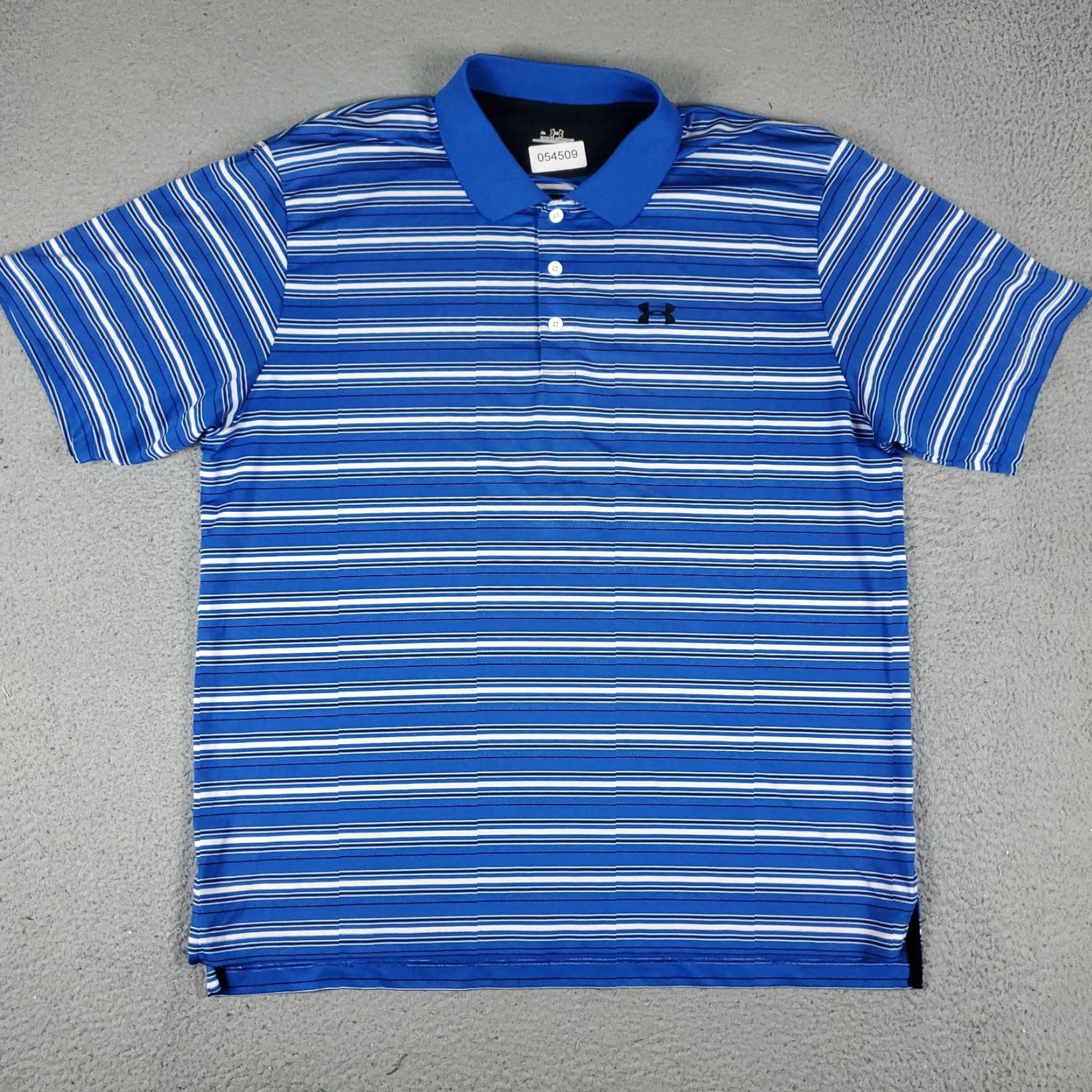Under Armour Under Armour Polo Shirt Mens XL Blue Striped Golf Casual Short Sleeve Polo Shirt Mens XL Blue Striped Golf Sports Shirt Size US XL / EU 56 / 4 - 2 Thumbnail