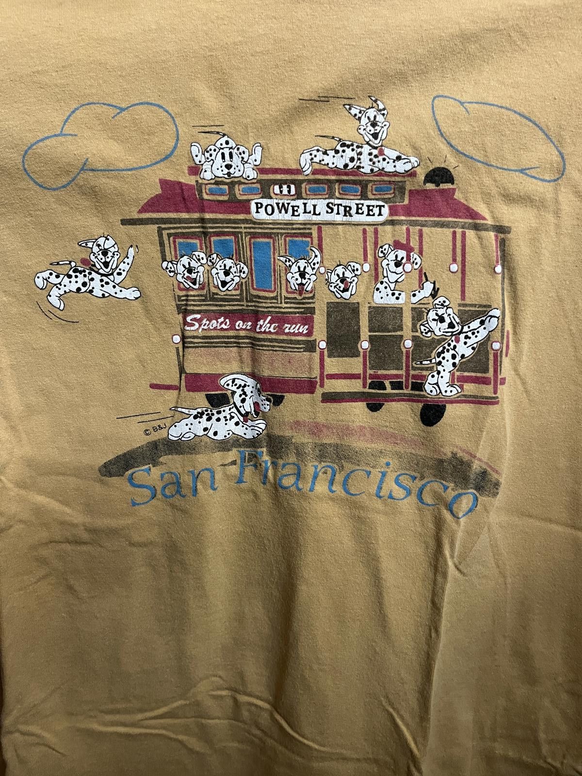 Designer Vtg Powell Street Cable Car San Francisco Shirt Dalmations Size US XL / EU 56 / 4 - 2 Thumbnail