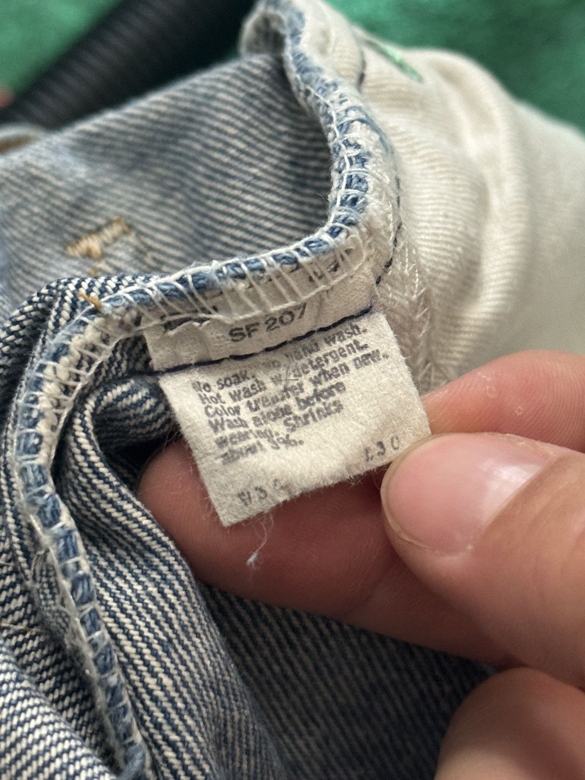 Levi's Vintage Clothing Vintage 70s Levi’s 517 Bootcut Flare Distressed 34x28 Jeans Size US 34 / EU 50 - 4 Thumbnail