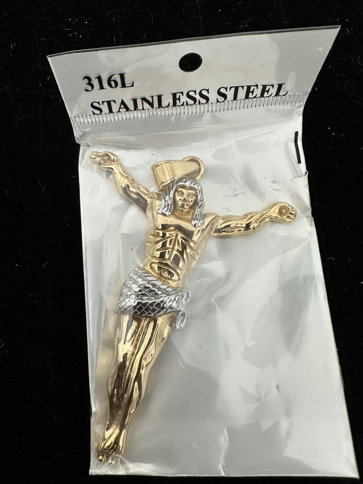 Other New gold plated jesus pendant and chain Size ONE SIZE - 4 Thumbnail