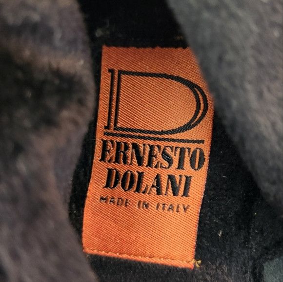 Designer Ernesto Dolani 7641 black lined Suede size 42.5 Size US 9.5 / EU 42-43 - 7 Thumbnail
