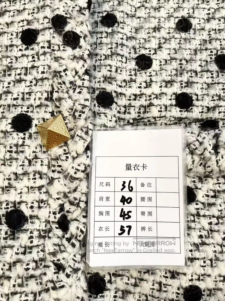 Valentino Valentino Polka-dot tweed gold buckle jacket Size S / US 4 / IT 40 - 7 Thumbnail