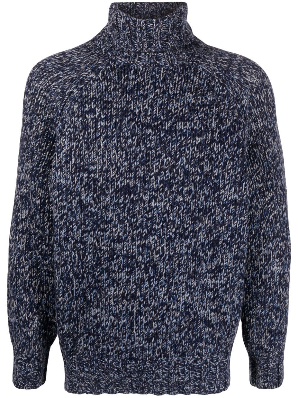 Brunello Cucinelli o1y0526 Turtleneck Sweater in Navy Blue Size US L / EU 52-54 / 3 - 1 Thumbnail