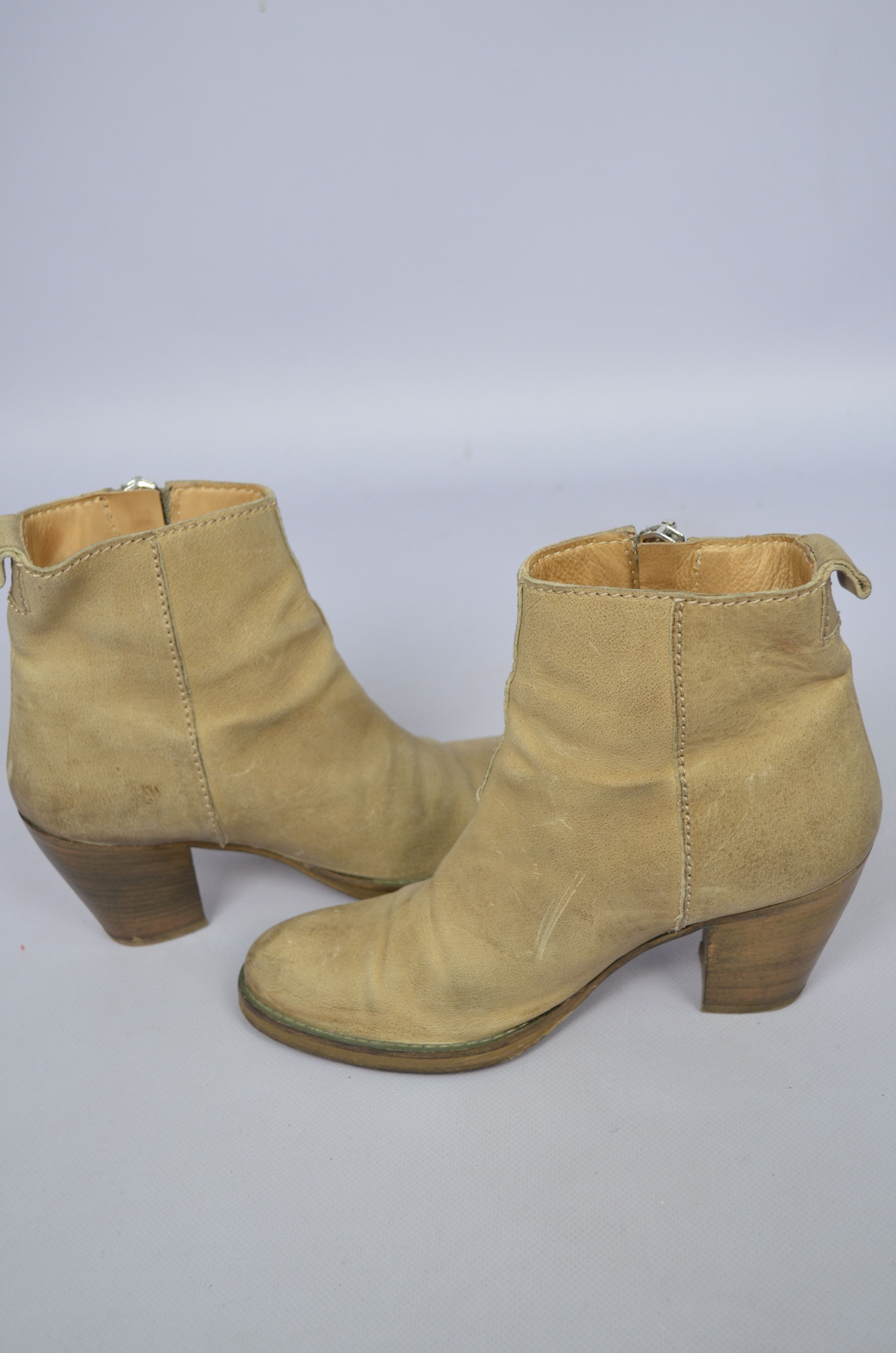 Acne Studios × Designer Acne Studios Pistol Side Zip Ankle Heel Boots Size 37/US7 Size US 7 / IT 37 - 8 Thumbnail