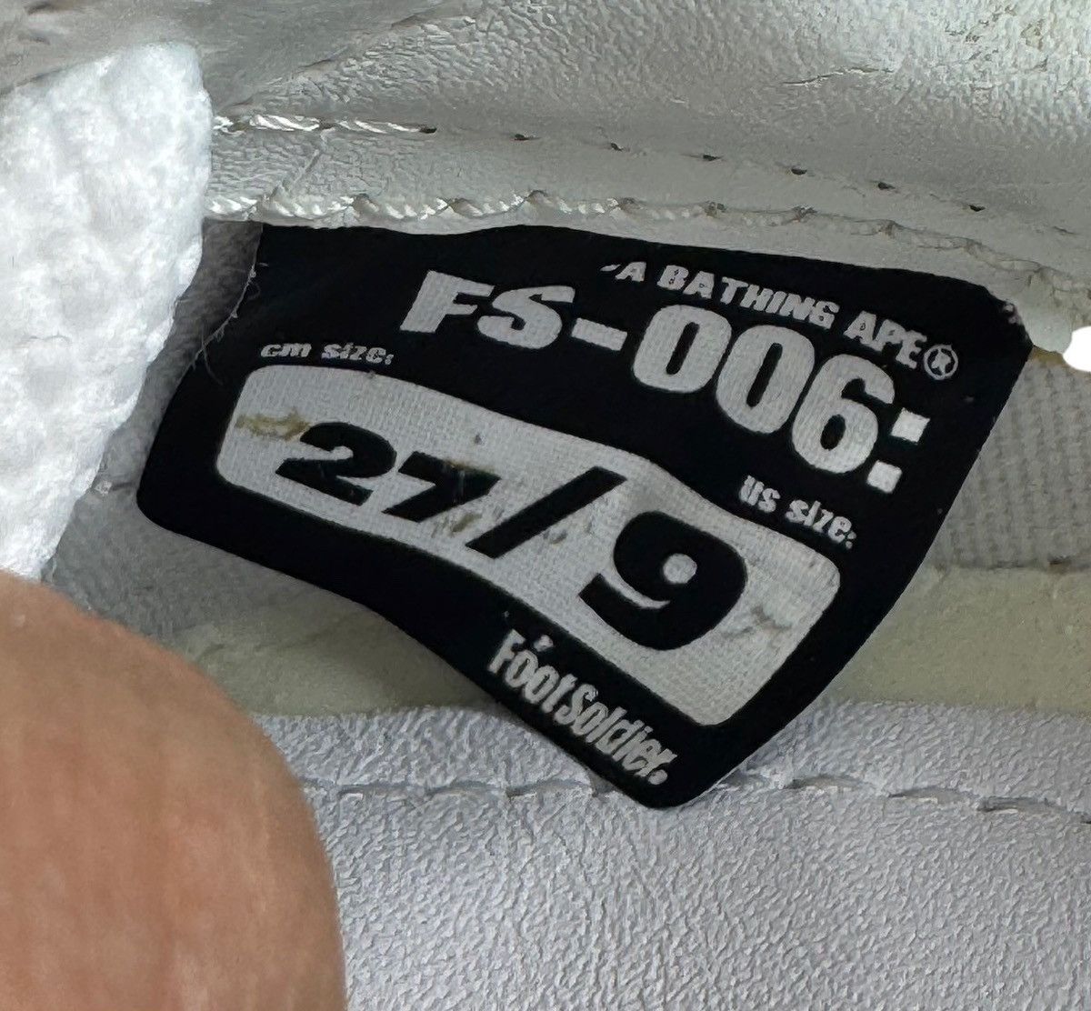 Bape BAPE Apesta White/snake Size US 9 / EU 42 - 5 Thumbnail