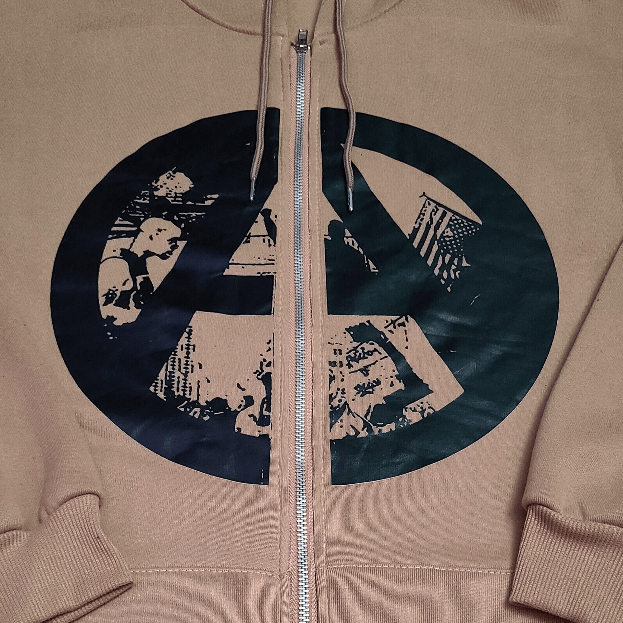 Japanese Brand Ⓐ Anarchy Punk Zip Hoodie - Size: L Size US L / EU 52-54 / 3 - 1 Thumbnail