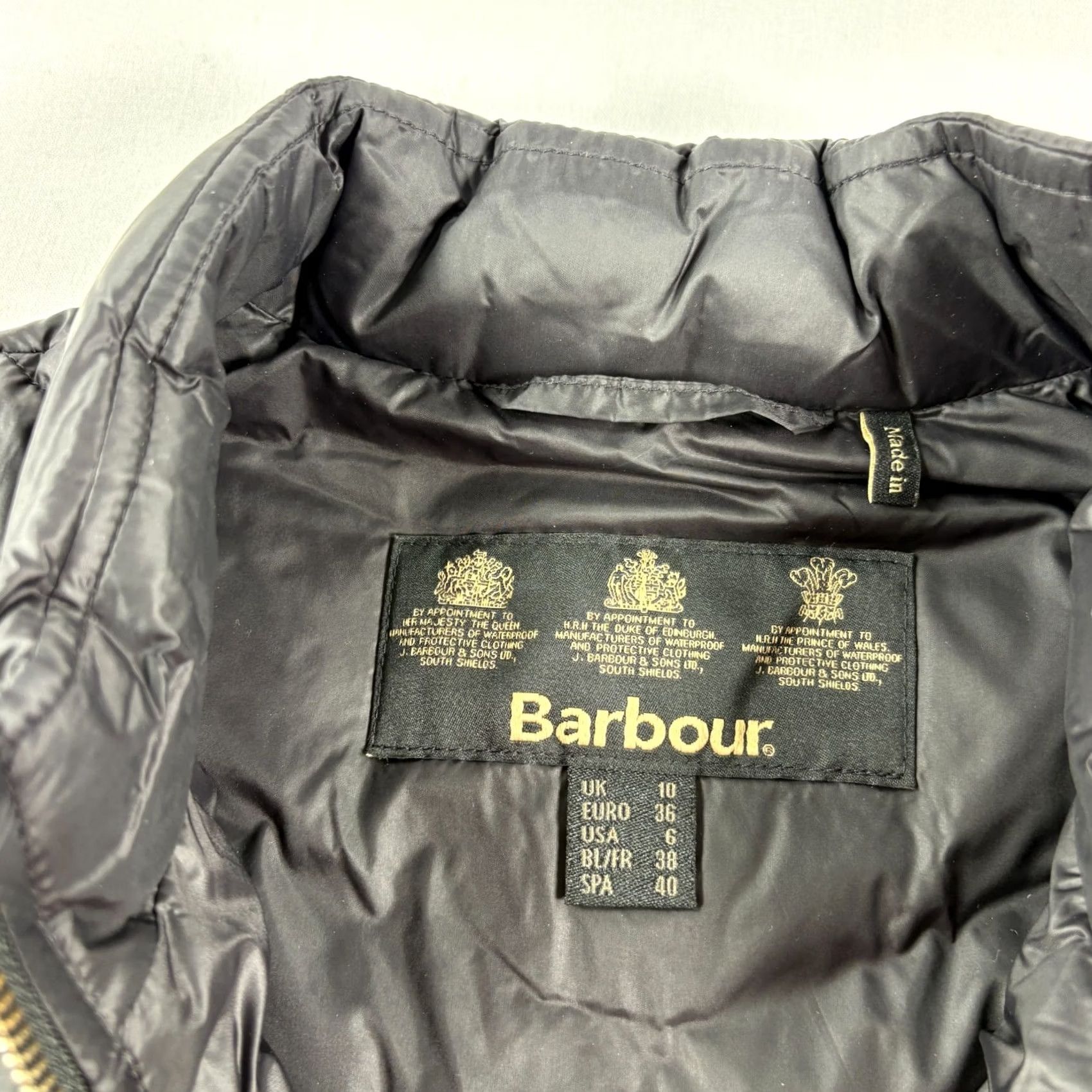 Barbour Barbour Jacket Womens Size 6 Black Quilted Hargate Sweat Full Zip Coat Size M / US 6-8 / IT 42-44 - 6 Thumbnail