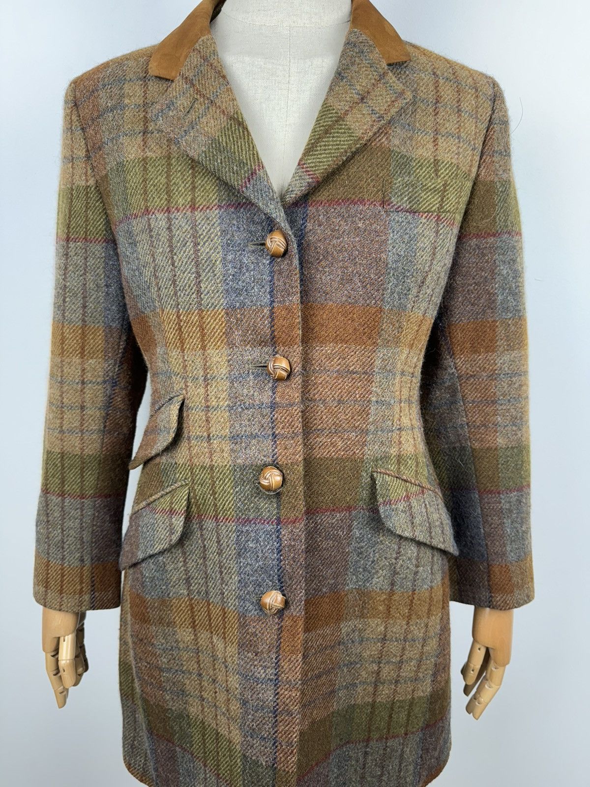 DAKS × Vintage Women’s Vintage DAKS London Wool/Alpaca Coat size GB 14 Size L / US 10 / IT 46 - 3 Thumbnail