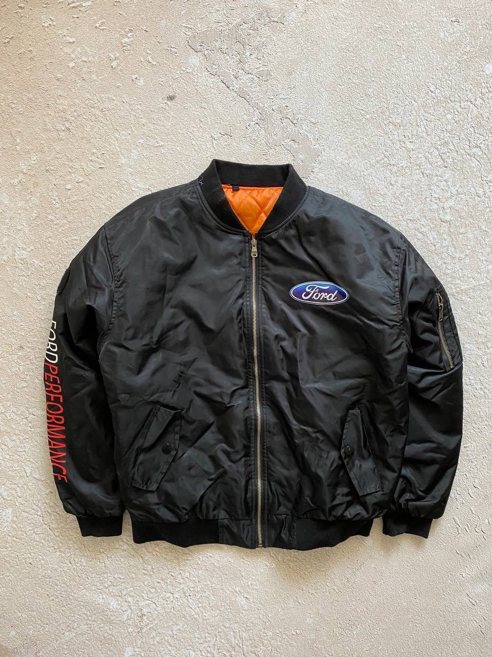 Vintage Racing Ma-1 Ford Motorsports Nascar distressed jacket Size US L / EU 52-54 / 3 - 1 Thumbnail