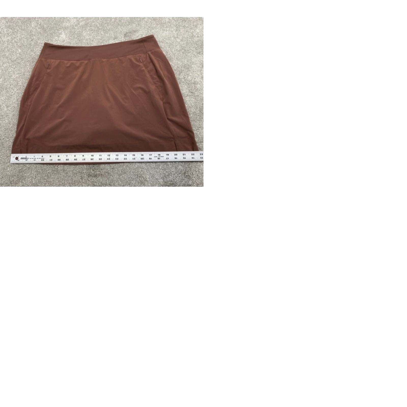 Athleta Athleta Skort Shirt Brown 14 Women Pockets Zipper Short 5483 Size 36" / US 14 / IT 50 - 9 Thumbnail