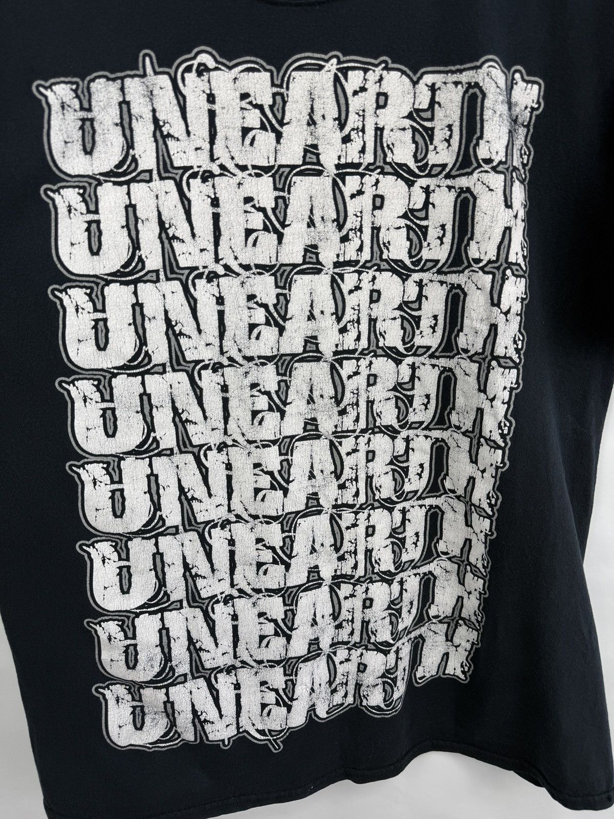 Gildan 🇺🇸 Vintage Y2K Unearth Metalcore Band European Tour 2012 Tee Size US L / EU 52-54 / 3 - 5 Thumbnail