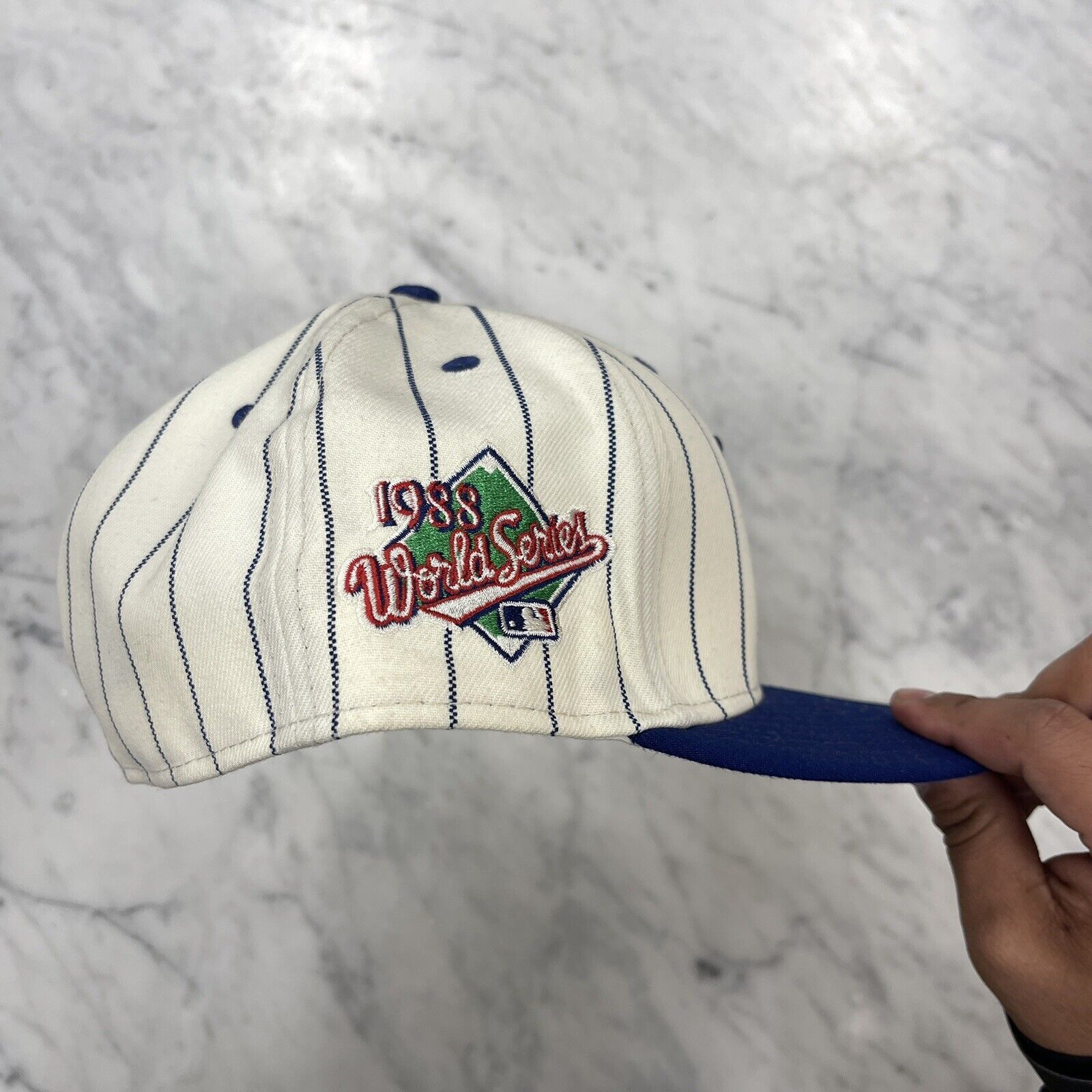 New Era Los Angeles Dodgers 1988 World Series Pin Striped Cap Hat 8 Size ONE SIZE - 7 Thumbnail